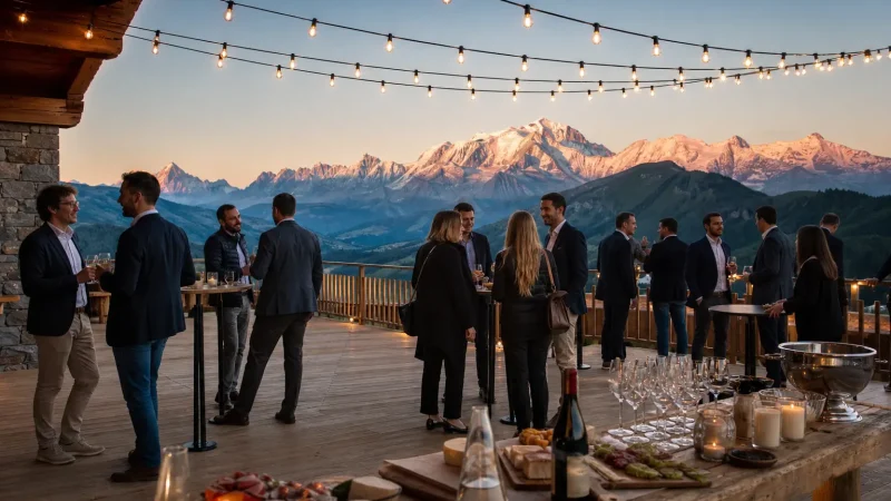 Soirée d&rsquo;entreprise en altitude : profiter d&rsquo;un cadre exceptionnel pour marquer les esprits
