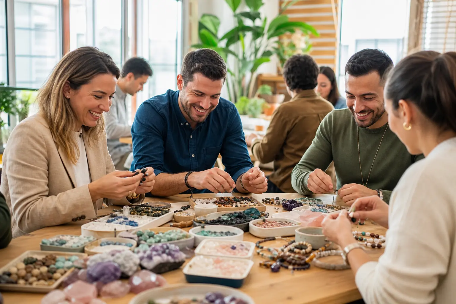Atelier minéraux et pierres : une animation créative et apaisante pour votre équipe