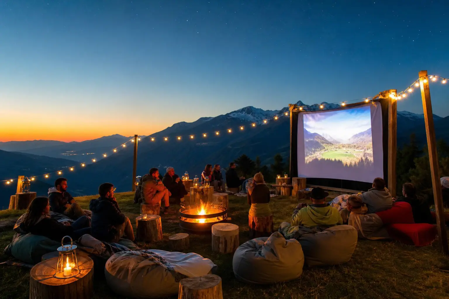 Soirée à la belle étoile en montagne : une animation insolite pour clôturer votre séminaire